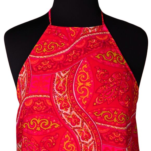 Show Me Your MuMu Katy Halter Dress Women's Multicolor Paisley Backless Boho S - Picture 5 of 9